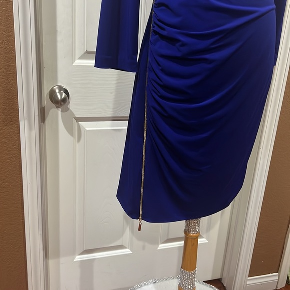 Jessica Simpson Royal Blue Long Sleeve Dress - Picture 4 of 11